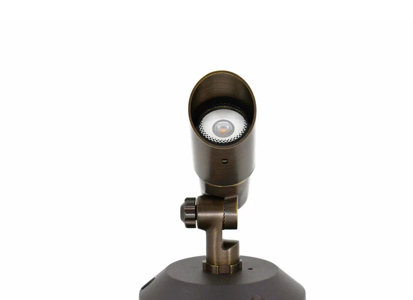 Lumien M4B2 Brass Full Assembly  Micro Light Source 3 or 5 Watt Uplight Shroud