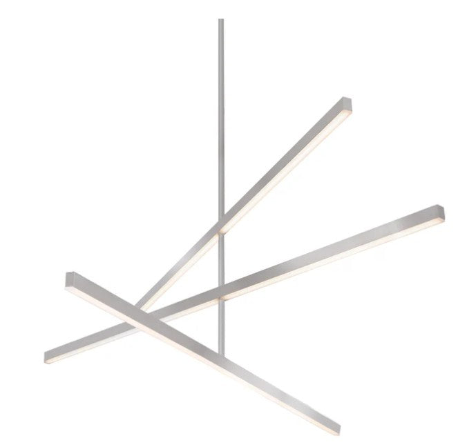 Kuzco CH10356-BN Vega 56-in Brushed Nickel LED Chandeliers - Atlantic Lighting
