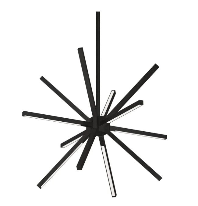 Kuzco CH14220-BK Sirius Minor 20-in Black LED Chandeliers - Atlantic Lighting