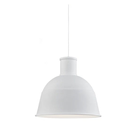 Kuzco 493522-WH Irving 22-in White 1 Light Pendant - Atlantic Lighting