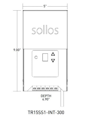 Sollos 997015 Integrated Series Transformer-Stainless Steel-With Photocell and Timer-150W - Atlantic Lighting