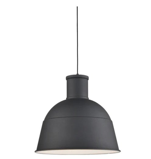 Kuzco 493522-BK Irving 22-in Black 1 Light Pendant - Atlantic Lighting