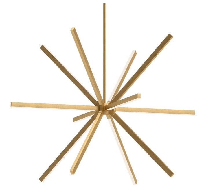 Kuzco CH14356-BG Sirius 56-in Brushed Gold LED Chandeliers - Atlantic Lighting
