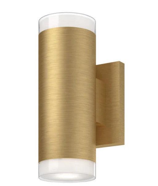 Kuzco 601432BG-LED Norfolk 8-in Brushed Gold LED Wall Sconce - Atlantic Lighting
