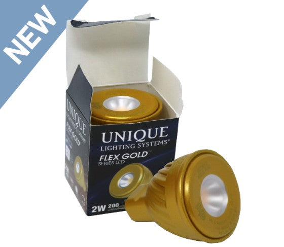 Unique Lighting Systems - LED-2W-DM1WF30K MR11 Flex Gold™ LED