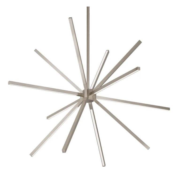 Kuzco CH14232-BN Sirius Minor 32-in Brushed Nickel LED Chandeliers - Atlantic Lighting