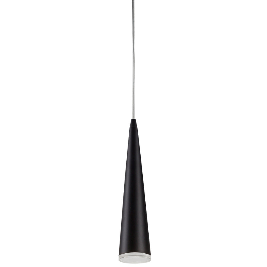 Kuzco 401214BK-LED Mina 12-in Black LED Pendant - Atlantic Lighting