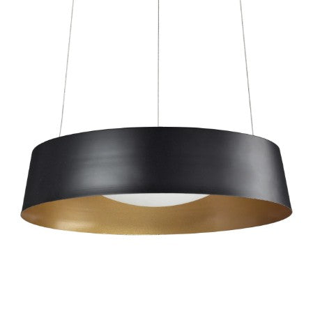 Kuzco 401207BK-LED Sampson 16-in Black LED Pendant - Atlantic Lighting
