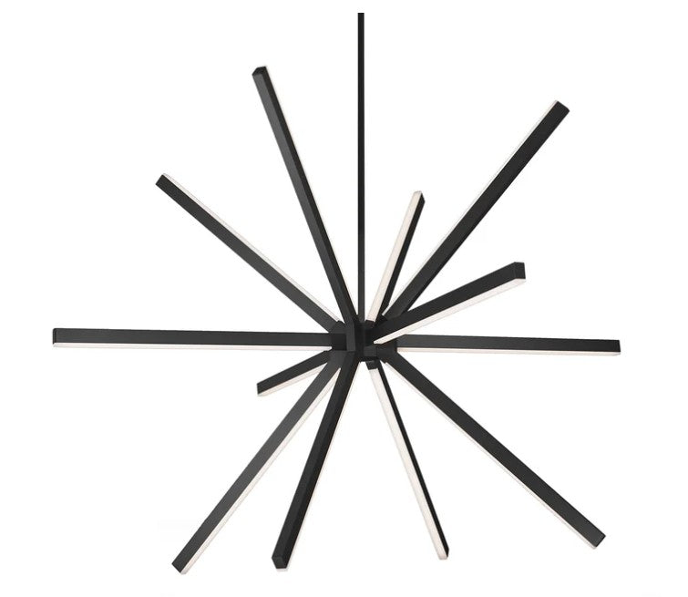 Kuzco CH14356-BK Sirius 56-in Black LED Chandeliers - Atlantic Lighting