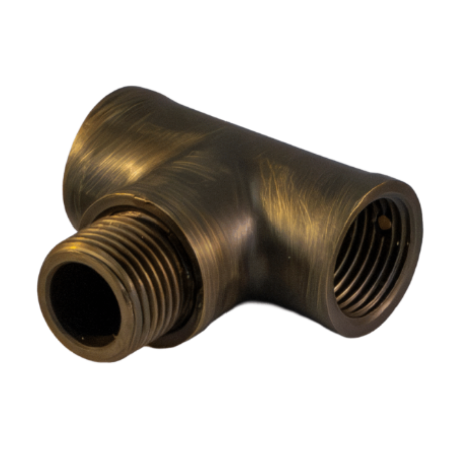 Brilliance VB-S-TEE-BZ Small T connector in bronze finish - Atlantic Lighting