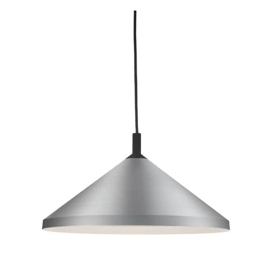 Kuzco 493118-BN/BK Dorothy 18-in Brushed Nickel With Black Detail 1 Light Pendant - Atlantic Lighting