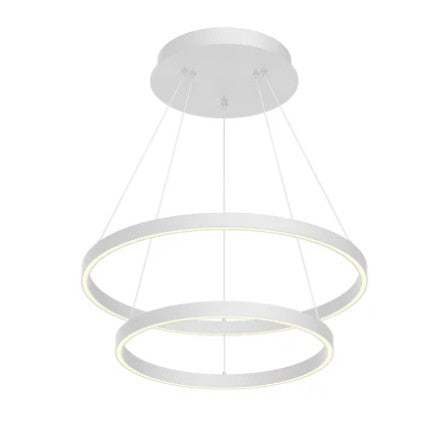 Kuzco CH87824-WH Cerchio 24-in White LED Chandeliers - Atlantic Lighting
