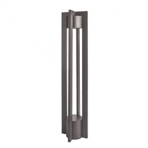 WAC Lighting 6632-27BK Black Chamber 120V LED Bollard, 2700K