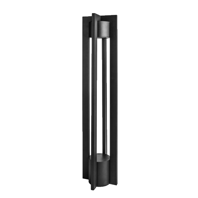 WAC Lighting Black Chamber 277V LED Bollard, 3000K - 6633-30BK