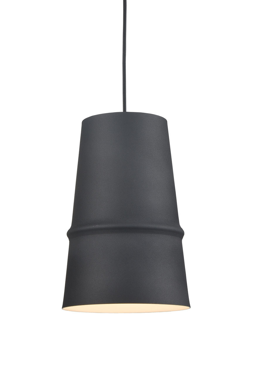 Kuzco 492208-BK Castor 8-in Black 1 Light Pendant - Atlantic Lighting