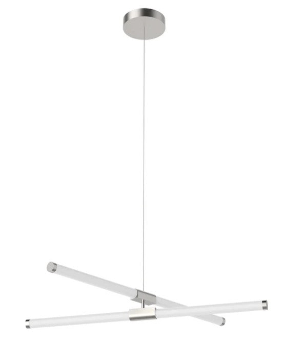 Kuzco CH18537-BN Akari 37-in Brushed Nickel LED Chandeliers - Atlantic Lighting