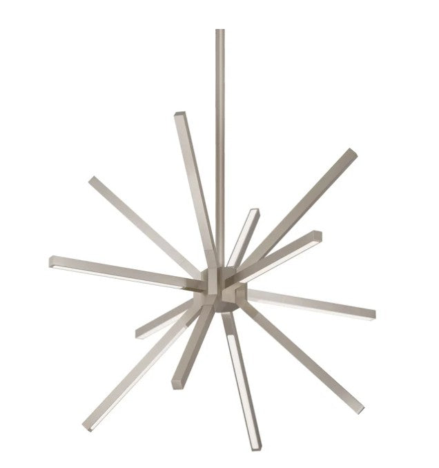 Kuzco CH14220-BN Sirius Minor 20-in Brushed Nickel LED Chandeliers - Atlantic Lighting