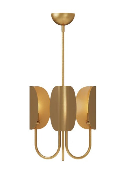 Kuzco CH450715AG Seno 15-in Aged Gold 3 Lights Chandeliers - Atlantic Lighting