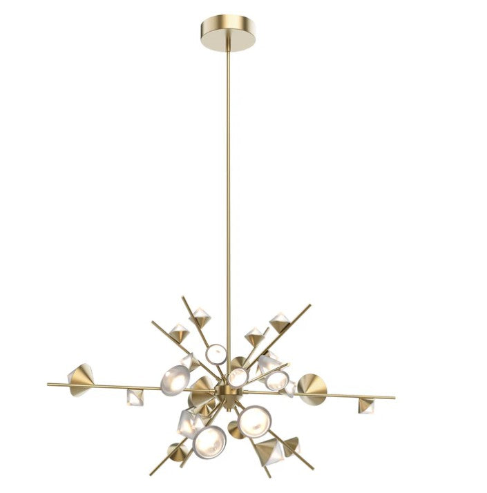 Kuzco CH50848-BG Geode 48-in Brushed Gold LED Chandeliers - Atlantic Lighting