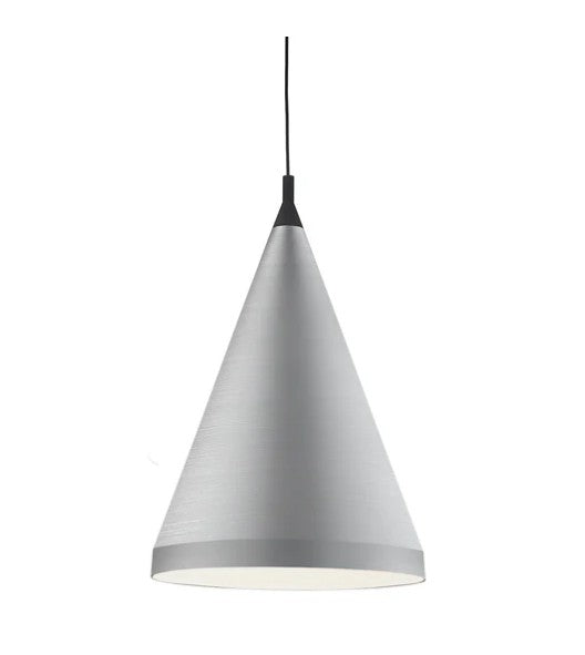 Kuzco 492722-BN/BK Dorothy Brushed Nickel With Black Detail 1 Light Pendant - Atlantic Lighting