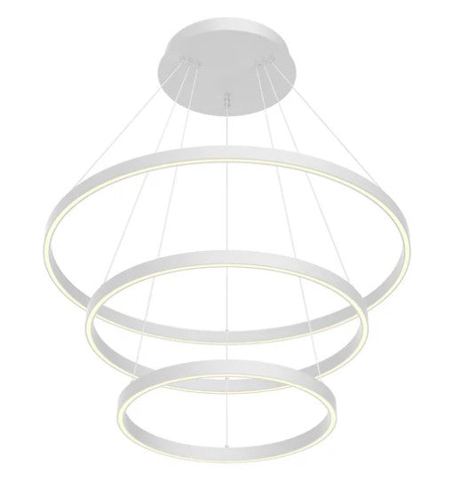 Kuzco CH87932-WH Cerchio 32-in White LED Chandeliers - Atlantic Lighting