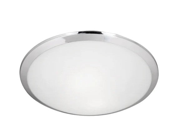 Kuzco 51561CH Malta 12-in Chrome 1 Light Flush Mount - Atlantic Lighting