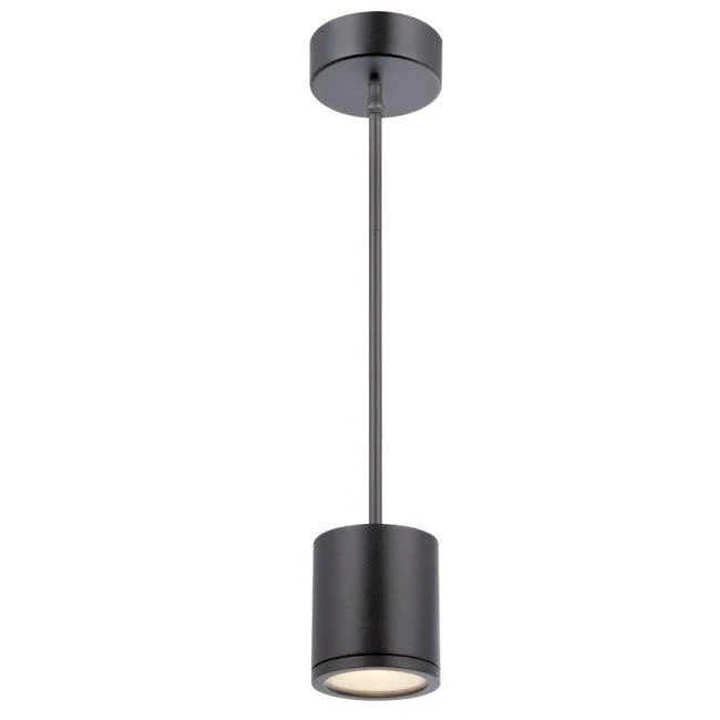 WAC PD-W2605-BK Tube Pendant Downlight Ceiling Mount 3000K Black - Atlantic Lighting