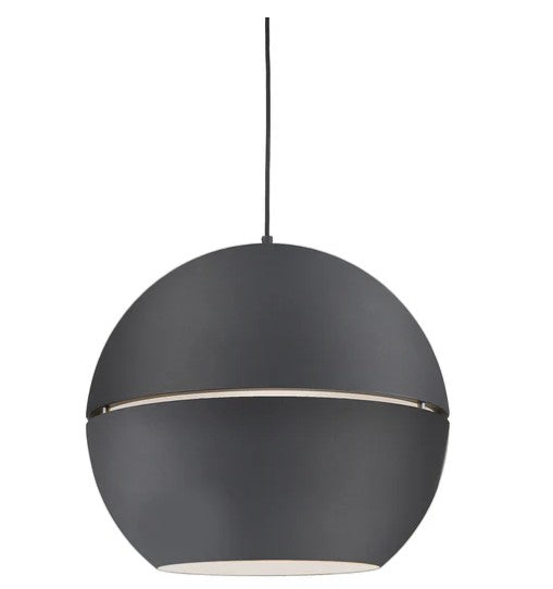 Kuzco 494024-BK Lucas 24-in Black 1 Light Pendant - Atlantic Lighting