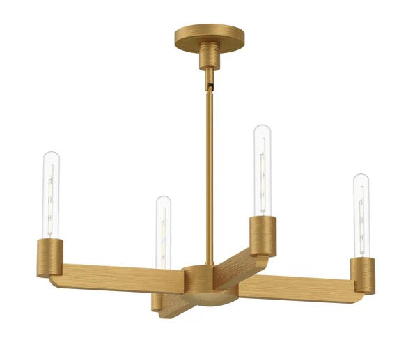 Kuzco CH607225AG Claire 25-in Aged Gold 4 Lights Chandeliers - Atlantic Lighting