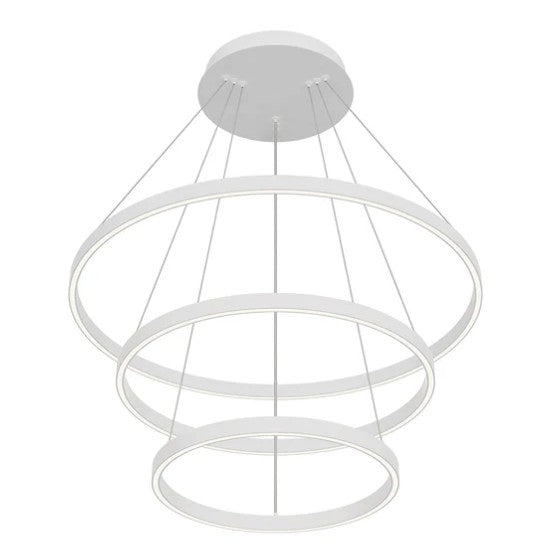 Kuzco CH87332-WH Cerchio 32-in White LED Chandeliers - Atlantic Lighting