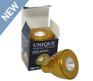 Unique Lighting Systems - LED-2W-DM1WF27K MR11 Flex Gold™ LED