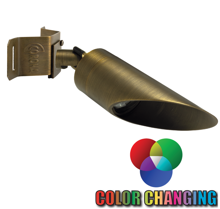 Corona CL-106-BT bronze downlight with long shroud and mounting bracket