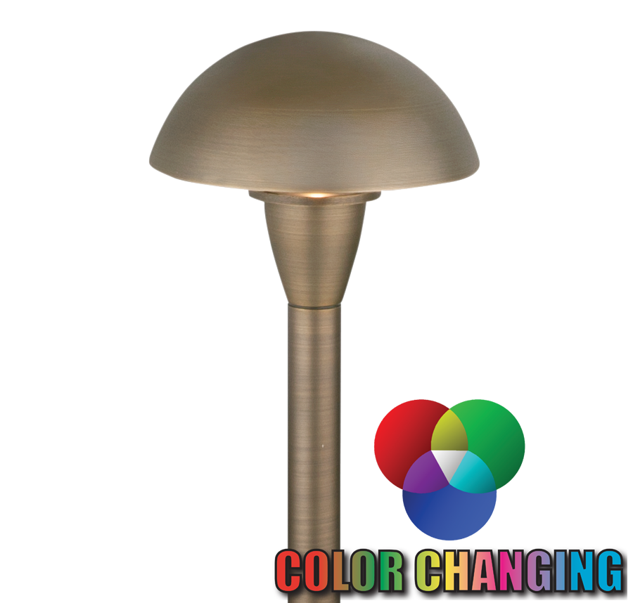 Corona CL-633-BT Antique Bronze mushroom shade and stem detail