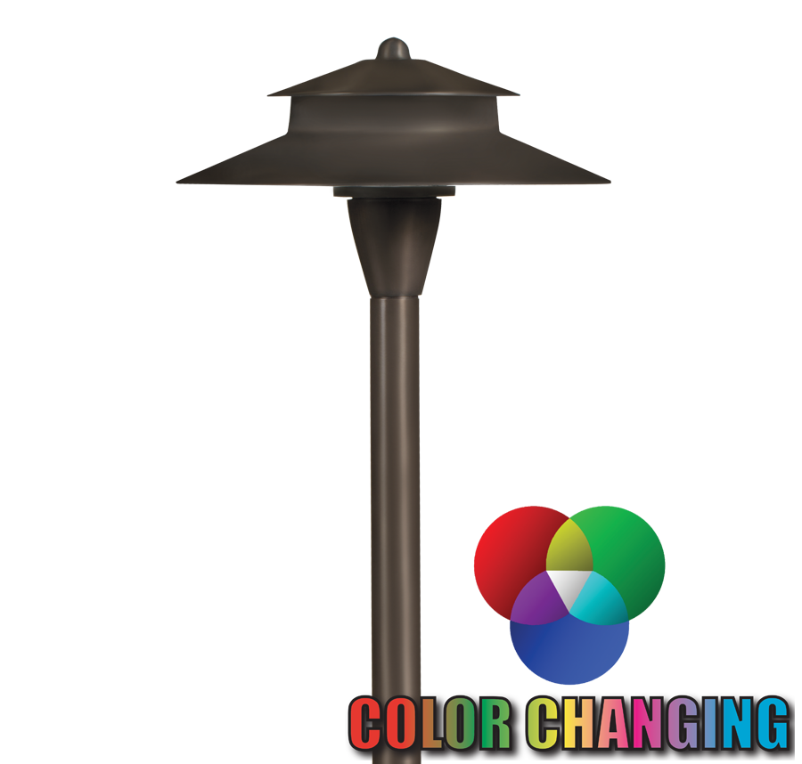 Corona CL-645-BT Gun Metal large tiered umbrella shade and stem detail