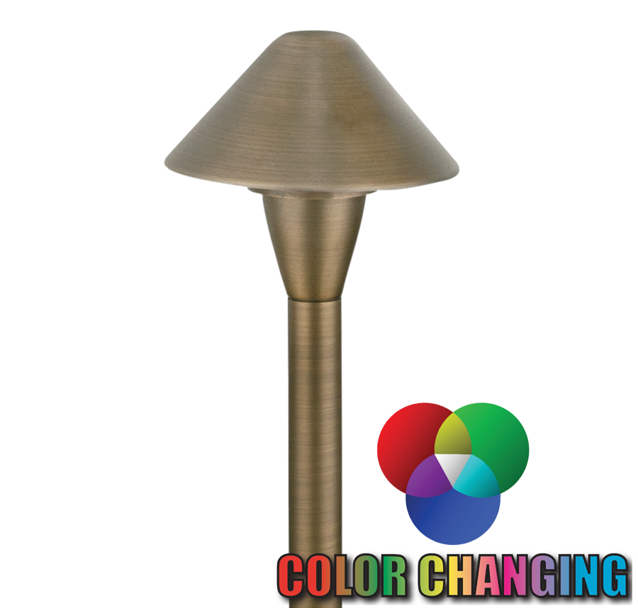 Corona CL-652-BT Antique Bronze small cone shade and stem detail