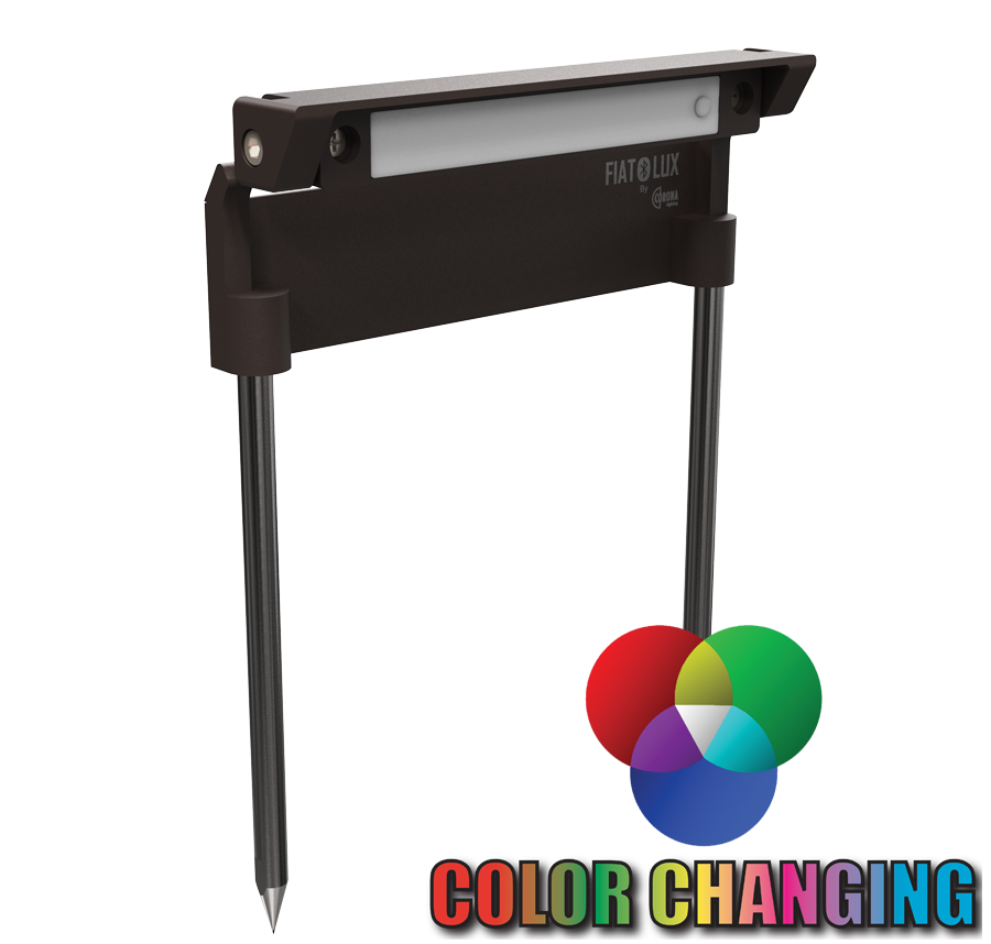 Corona CL-750-BT black linear stake light with two ground stakes