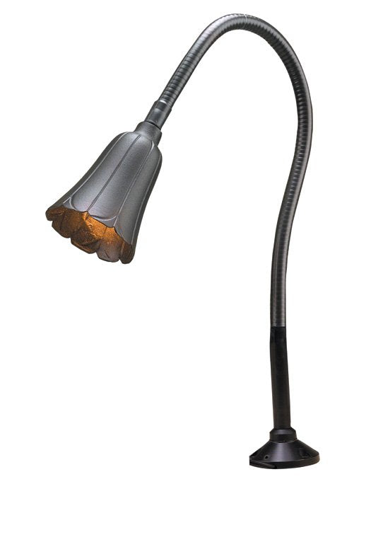 Corona CL-803-D black tulip-head grill light with flexible arm and round canopy