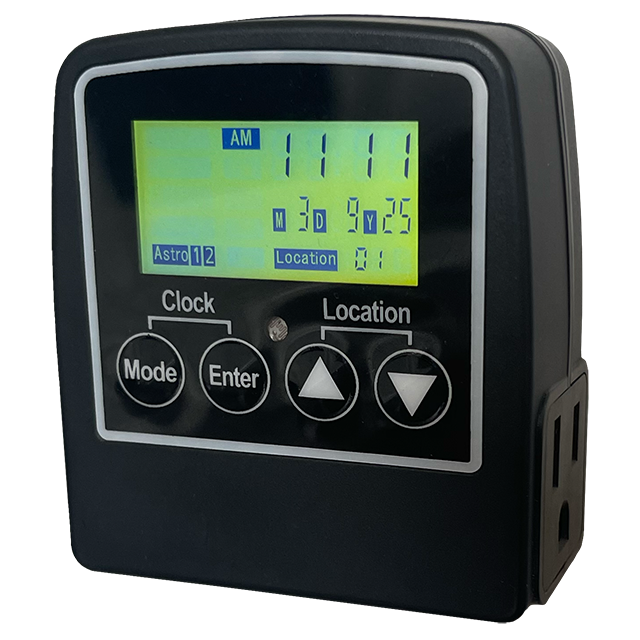 Dauer Cosmo 501067 plug-in astronomic timer with digital display and control buttons