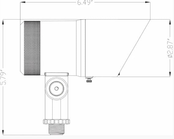 Lumien D5A1-15W-27K-BZ Bronze Aluminum Spot Light, 15 Watts, Standard Dimming, 10-15V, 1200 Lumens, 2700K, w/ 40 Degree Beam Spread Lens & Hex Louver - Atlantic Lighting