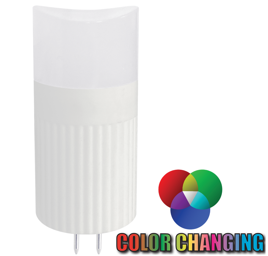 Corona L-EDT3-2W-BT compact white cylindrical lamp with two pins