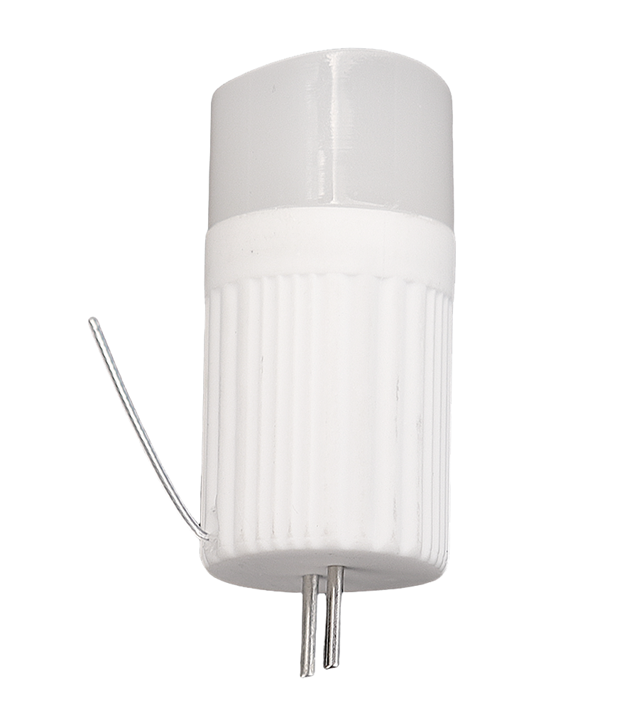 Corona L-EDT3-2W-CCT white cylindrical lamp with two pins and external antenna
