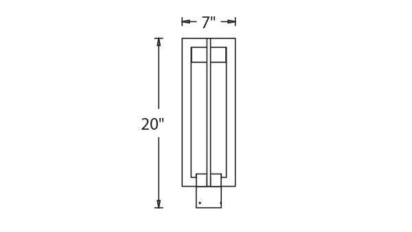 WAC PM-W48620-BZ Chamber Post Mount 3000K Bronze - Atlantic Lighting
