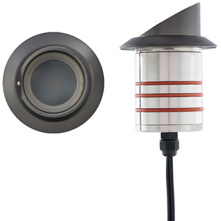 WAC Lighting  2111-27BS 2IN LED INGROUND SHROUD BRONZE STAINLESS STEEL 2700K