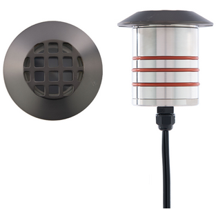 WAC Lighting 2121-27BS 2IN LED INGROUND LOUVER BRONZE STAINLESS STEEL 2700K