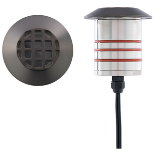 WAC Lighting 2121-30BS 2IN LED INGROUND LOUVER BRONZE STAINLESS STEEL 3000K