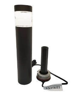 Lumien A2A1-BZ Bronze Aluminum Flat Top Bollard, Modular (Micro Module Not Included) - Atlantic Lighting
