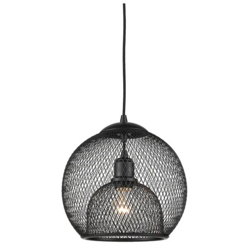Kuzco 494412-BK Gibraltar 12-in Black 1 Light Pendant - Atlantic Lighting