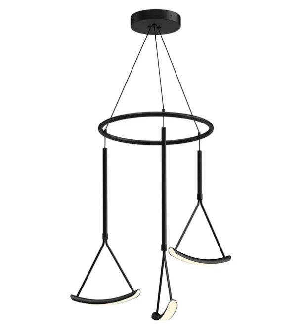 Kuzco CH81527-BK Mobil 27-in Black LED Chandeliers - Atlantic Lighting