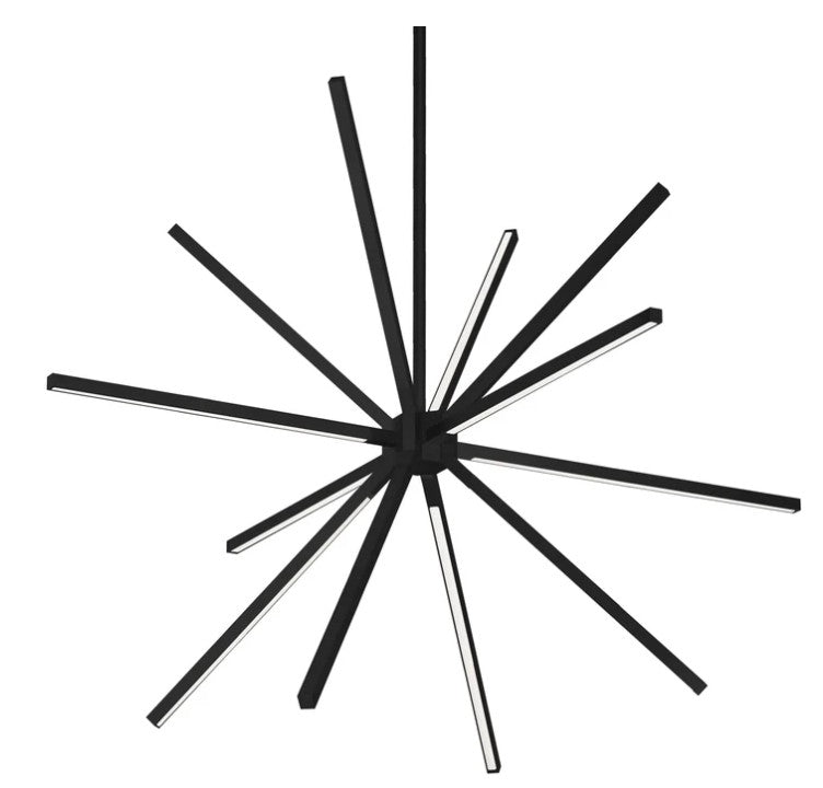 Kuzco CH14232-BK Sirius Minor 32-in Black LED Chandeliers - Atlantic Lighting