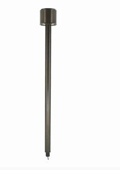 Lumien A6B1-4W-27K-A Brass Path Light Module with 18" Riser, 4W, 230 Lumens, 2700K, Adjustable Beam Spread, Antique Finish - w/ LAP-002 - Atlantic Lighting